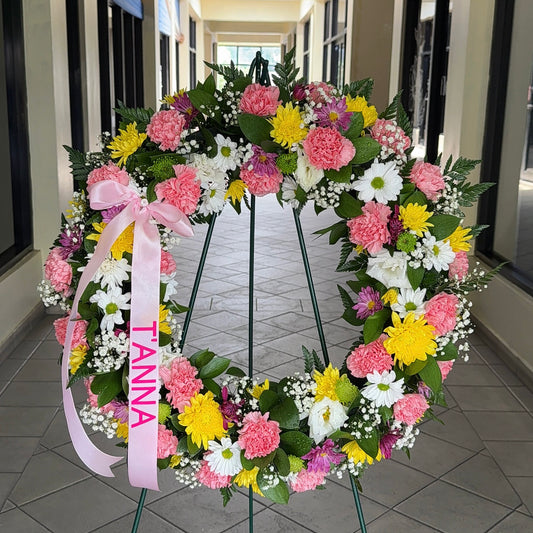 Mixed Bouquet Wreath